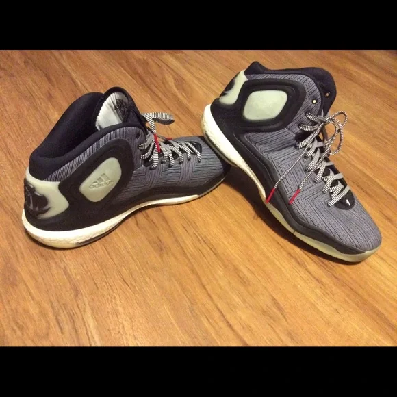 adidas Shoes Adidas D Rose Boost Black White Glow Mens Shoes